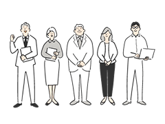 5人のイラスト