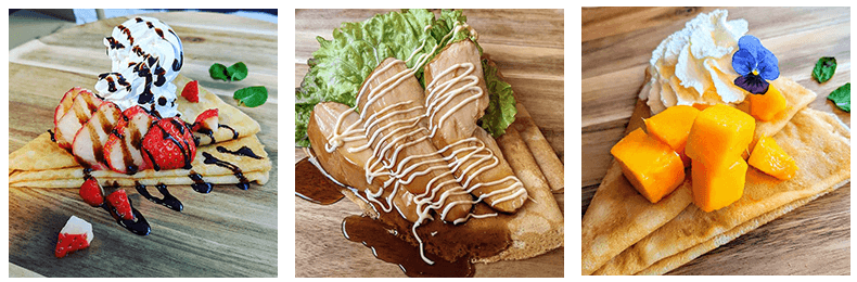 午後のクレープの写真